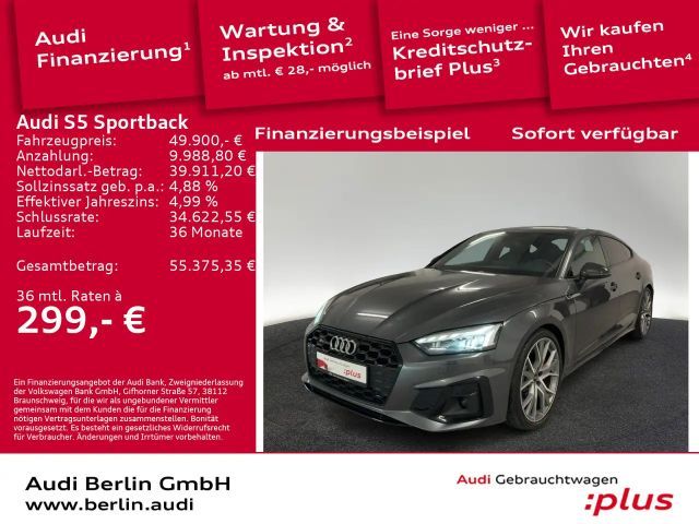 Audi S5 TDI qu.tiptr. AHK STDHZG 360°K HUD 2022 Diesel