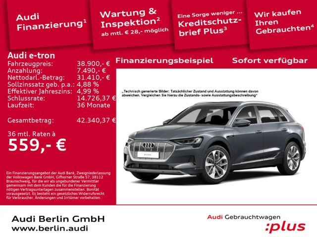 Audi e-tron advanced 55 qu. MATRIX 360°K PANO HUD B&O 2022 Elektrisch