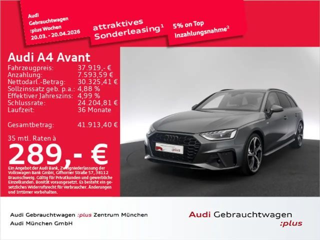 Audi A4 40 TFSI S tronic 2x S line Pano/Kamera/ 2023 Benzine