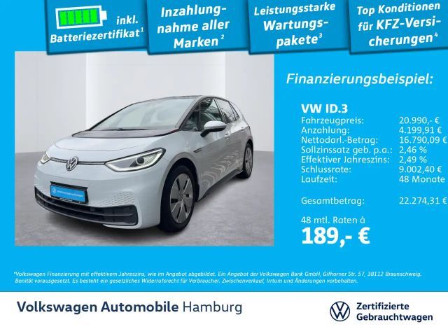 Volkswagen ID.3 Pure Performance Style Kamera Sitzheizung 2021 Elektrisch