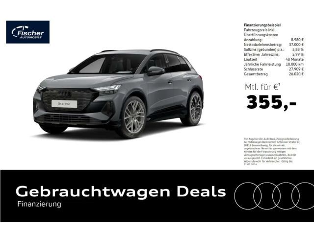 Audi Q4 e-tron S line AHK/Matrix/RFK/WP/NAV/VCP/DAB+ 2024 Elektrisch
