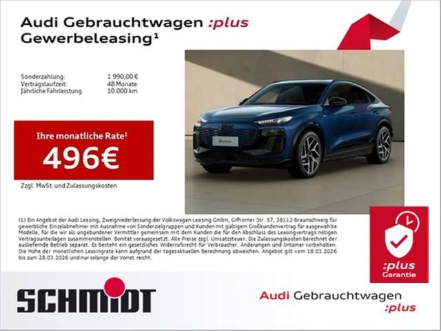 Audi Q6 e-tron Sportback S line Pano LM21 AHK Kameras Sports.+... 2025 Elektrisch