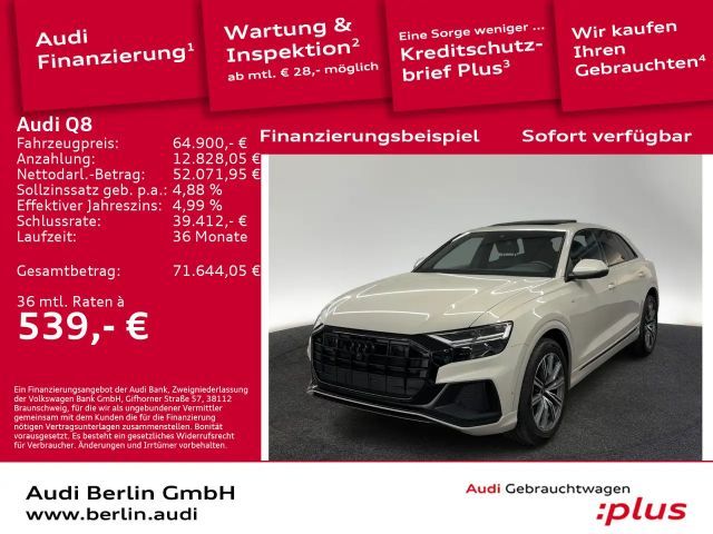 Audi Q8 45 TDI qu.tiptr. LED NAVI 360°K PANO VIRTUAL 2023 Diesel