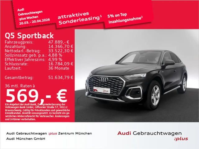 Audi Q5 50 TFSI e qu. S tronic 2x S line Ma 2023 Hybride / Benzine