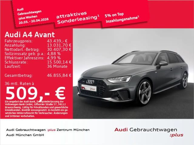 Audi A4 40 TFSI qu. S tronic S line Pano/AHK/Hu 2024 Benzine