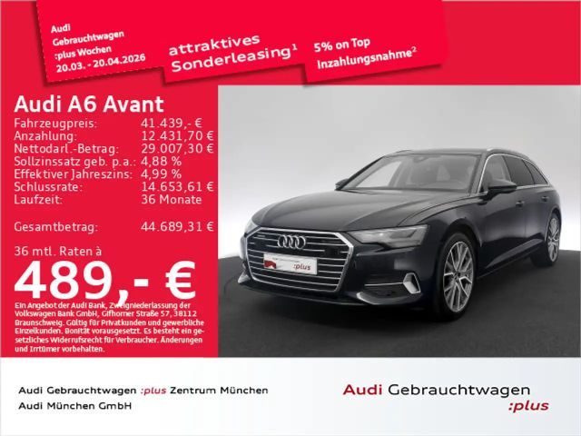 Audi A6 45 TFSI qu. S tronic sport Pano/AHK/Led 2023 Benzine