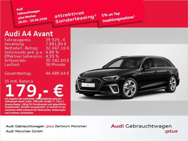 Audi A4 40 TFSI qu. S tronic S line Virtual/Nav 2024 Benzine