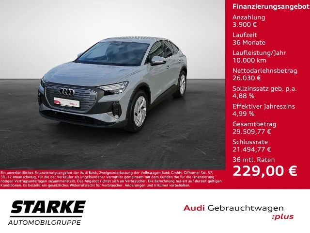 Audi Q4 e-tron 40 Sportback NaviPlus Matrix Kamera SHZ APS-Plu... 2023 Elektrisch