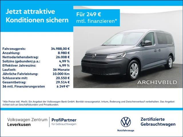 Volkswagen Caddy Maxi LR DSG CARPLAY KEYLESS PDC ACC AHK 2025 Benzine