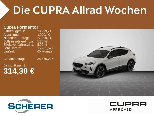 Cupra Formentor VZ 2.0 TSI 4Drive DSG Rückfahrkamera S 2024 Benzine