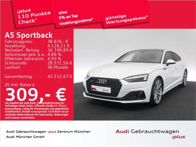 Audi A5 45 TFSI qu. S tronic S line Pano/Ma 2022 Benzine