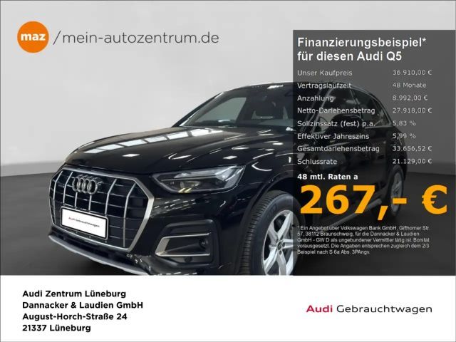 Audi Q5 40 2.0 TFSI quattro advanced Alu LED AHK Navi ACC 2023 Benzine