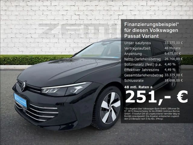 Volkswagen Passat Variant 1.5 eTSI DSG Business 3,99% AHK-klappbar Navi Digi 2025 Benzine