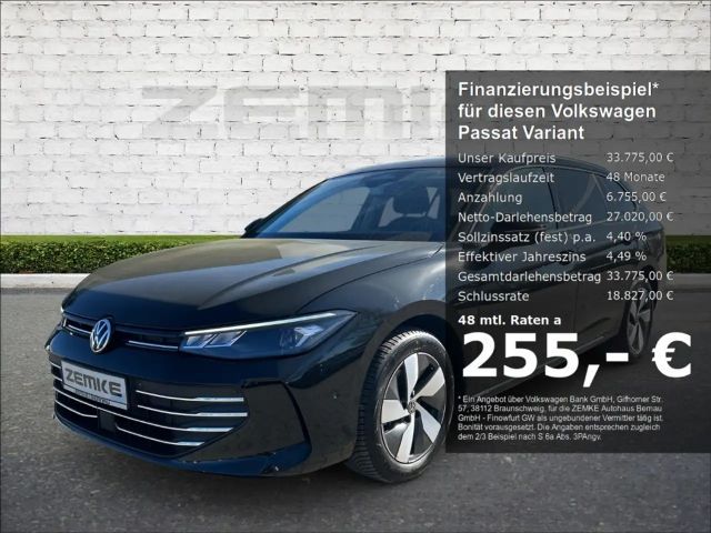 Volkswagen Passat Variant 1.5 eTSI DSG 3,99% Business AHK-klappbar Navi Digi 2025 Benzine