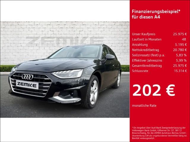 Audi A4 Avant 40 TFSI S tronic advanced Navi Digitales Coc 2022 Benzine