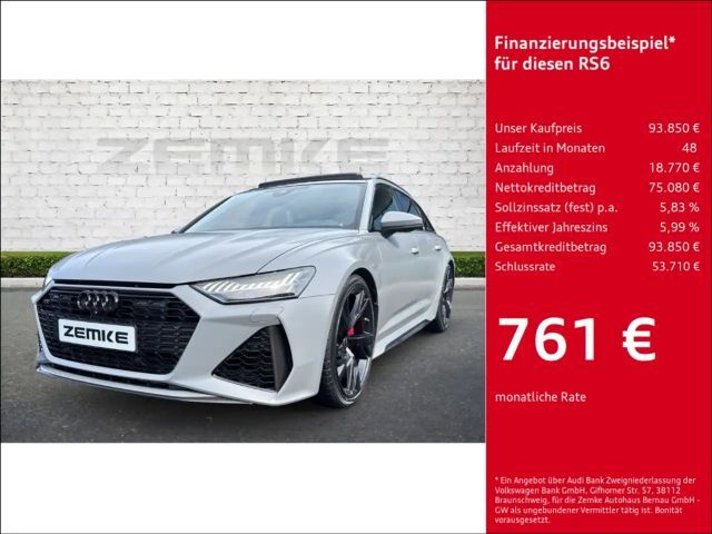 Audi RS6 Avant 4.0 TFSI quattro Luftfederung AD Niveau AHK- 2022 Benzine