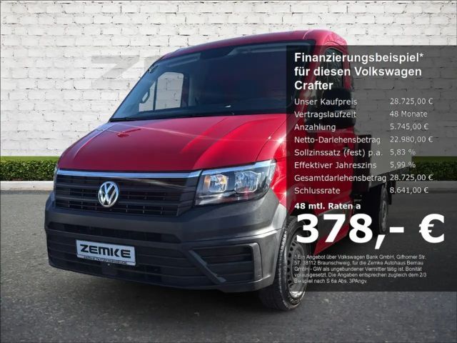 Volkswagen Crafter Pritsche 35 mittellang FWD AHK Notbremsass. Bergan 2021 Diesel