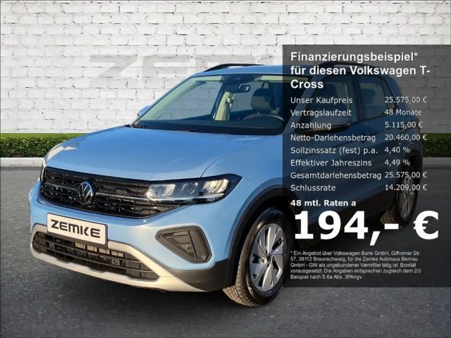 Volkswagen T-Cross 1.0 TSI DSG Life 3,49% Navi Digitales Cockpit LED 2025 Benzine