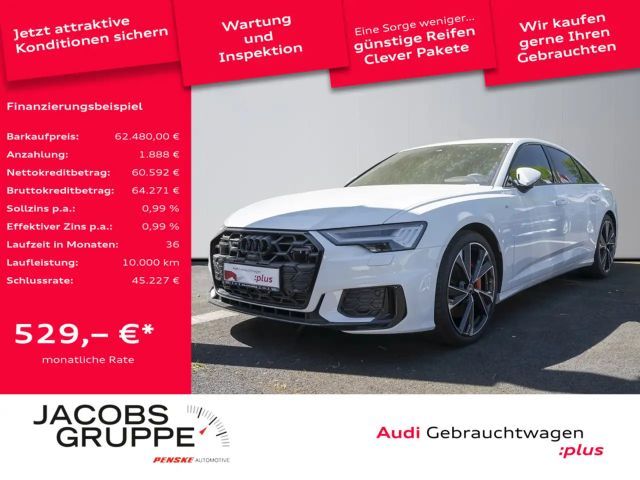 Audi A6 Limousine 55 TFSI e quattro S line B&O/HD Matrix/HUD/AHK/Optik schw 2025 Hybride / Benzine