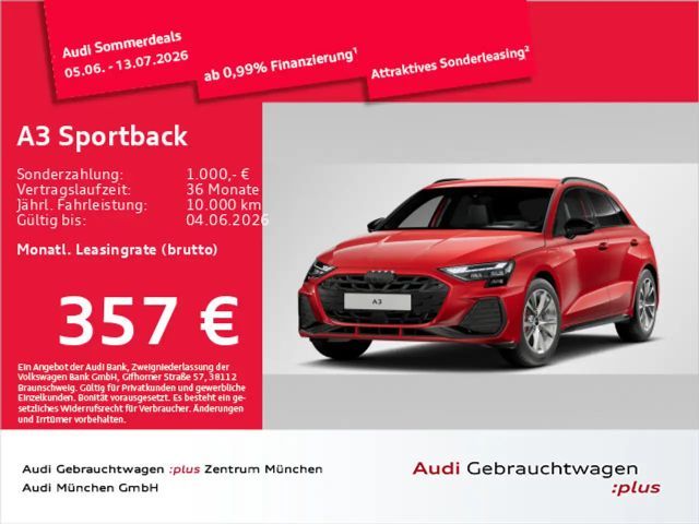 Audi A3 45 TFSI e S tronic S line ACC/AHK/H 2025 Hybride / Benzine