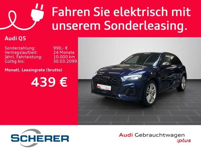 Audi Q5 2xS line 55 TFSI e MATRIX 360°KAMERA OPTIK-SC 2023 Hybride / Benzine