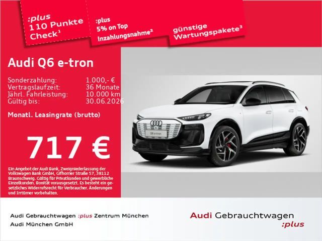 Audi Q6 e-tron qu. S line Pano/Luftfed./AHK/HuD/ACC/V 2025 Elektrisch