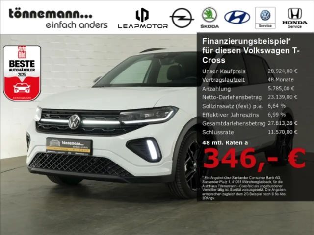 Volkswagen T-Cross R-LINE TSI DSG+AHK+NAVI+MATRIX LED+RÜCKFAHRKAMERA+ 2025 Benzine