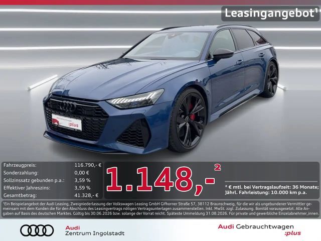 Audi RS6 Avant performance qu Massage LASER DRC 22" 2025 Benzine