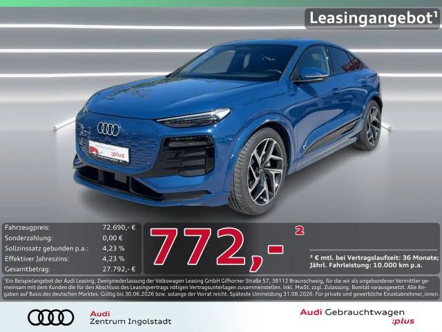 Audi Q6 e-tron Sportback qu Tech pro AHK B&O LUFT 21" 2025 Elektrisch