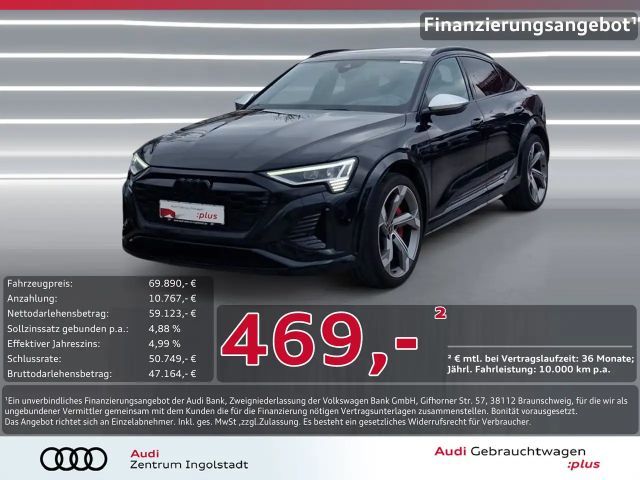 Audi SQ8 e-tron Sportback qu LUFT S-Sitze+ AHK PANO 2024 Elektrisch