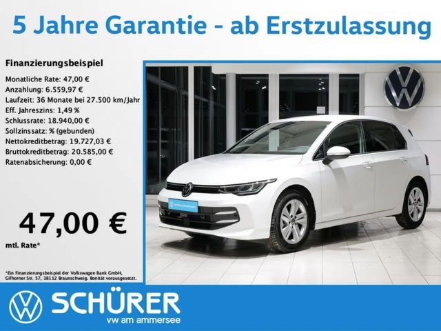 Volkswagen Golf VIII 1.5eTSI DSG Life HuD Keyless ACC 360° 2025 Benzine
