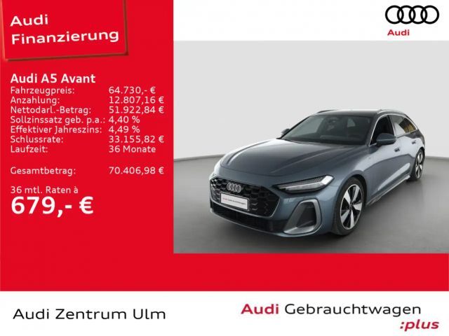 Audi A5 S-Line TFSI e-hybrid qu AHK MATRIX PANO 2025 Hybride / Benzine