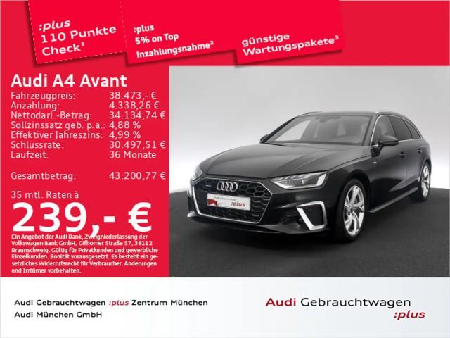 Audi A4 40 TFSI qu. S tronic 2x S line Matrix/V 2024 Benzine