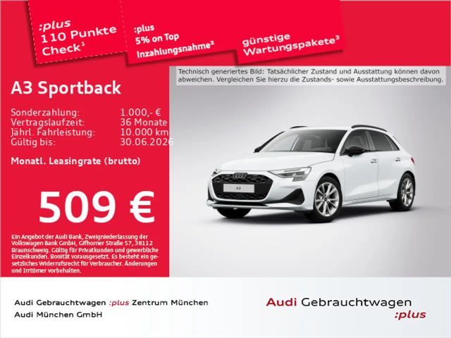 Audi A3 40 TFSI qu. S tronic advanced Virtu 2026 Benzine