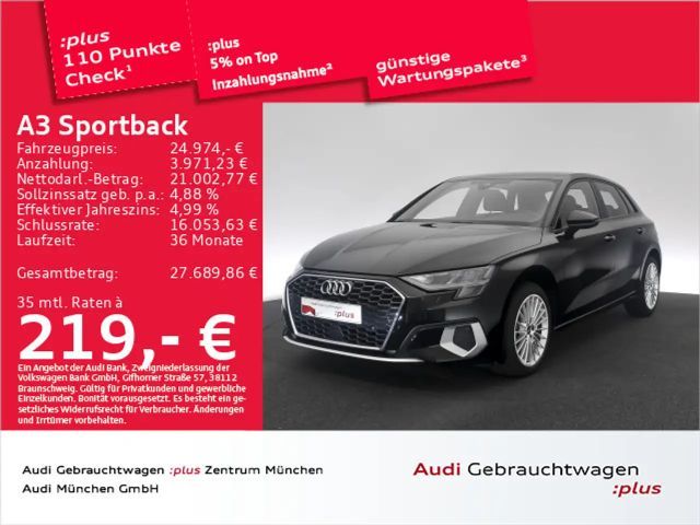 Audi A3 30 TFSI S tronic advanced AHK 2024 Benzine