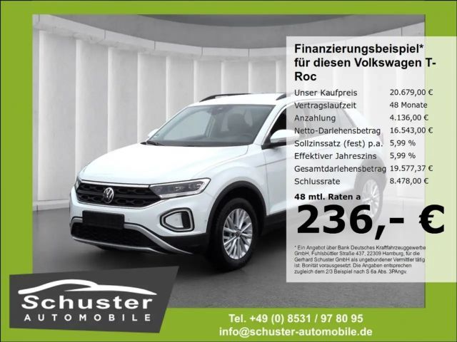 Volkswagen T-Roc Life 1.0TSI*LED+ Navi digCockp VKZ-Erk SHZ 2024 Benzine