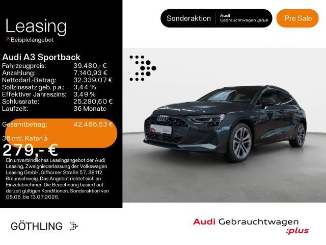 Audi A3 40 TFSIe Advanced S tro*HUD*Sonos*L 2025 Hybride / Benzine
