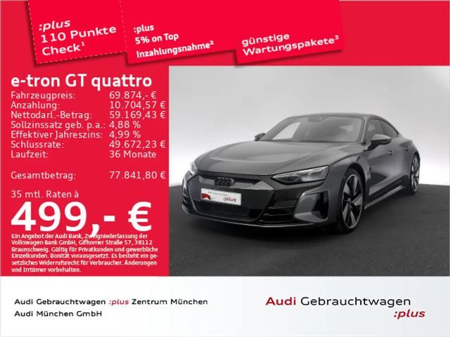 Audi e-tron GT e-tron GT qu. Dynamik+/B&O/Laser/21"Zoll 2023 Elektrisch