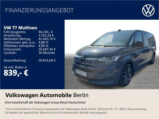 Volkswagen T7 Multivan Multivan 1.4 TSI DSG eHybrid Energetic lang Pano 2023 Hybride / Benzine