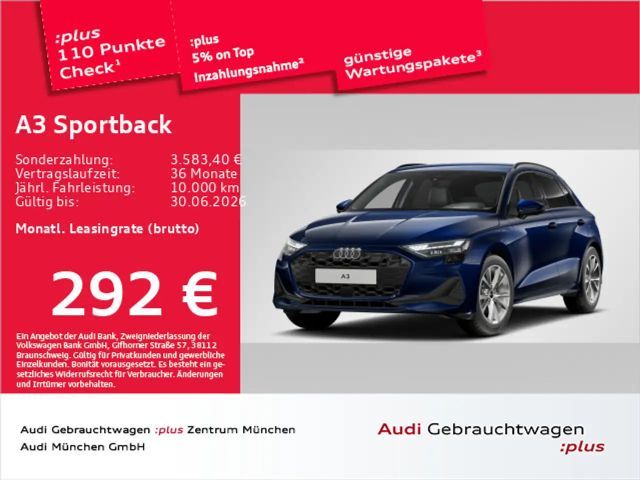 Audi A3 40 TFSI e S tronic Virtual+/ACC/Nav 2025 Hybride / Benzine