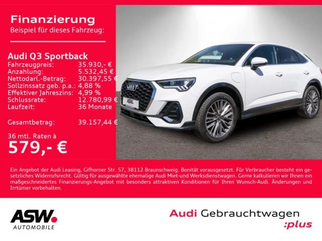 Audi Q3 S line 45TFSI e NAVI LED RFK SONOS 2022 Hybride / Benzine