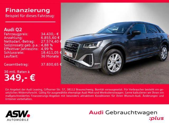 Audi Q2 S line 35TFSI Stronic NAVI LED AHK RFK GRA VC 2025 Benzine