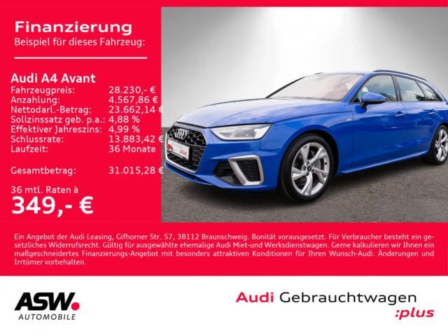 Audi A4 S line 40 TDI NAVI LED PANO AHK GRA 2023 Diesel