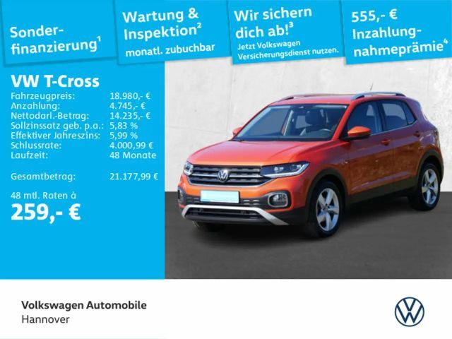 Volkswagen T-Cross 1.0 TSI DSG Style ACC DigCockpit Kamera 2021 Benzine