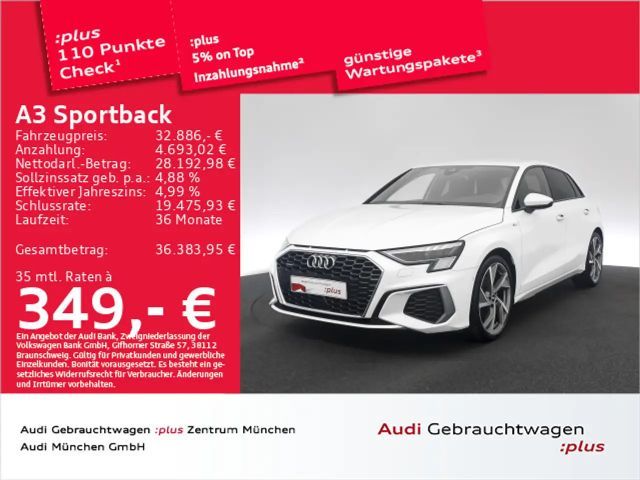 Audi A3 40 TDI qu. 2x S line StdHzg/B&O/Mat 2022 Diesel