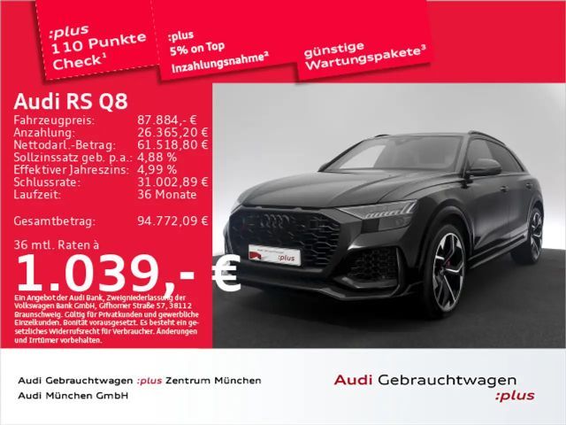 Audi RS Q8 tiptr. HD-Matrix/B&O/StdHzg/Carbon 2022 Benzine
