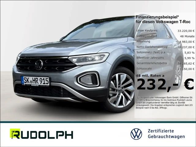 Volkswagen T-Roc Goal 2.0 TDI DSG LED Navi AHK ACC SHZ PDC Fernlich 2025 Diesel