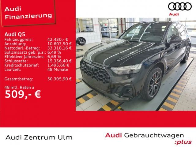 Audi Q5 S-Line Black 55TFSI e qu AHK B&O MATRIX R-KAM 2023 Hybride / Benzine