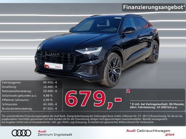 Audi Q8 55 TFSI qu S line MATRIX PANO Luft AHK B&O 2023 Benzine