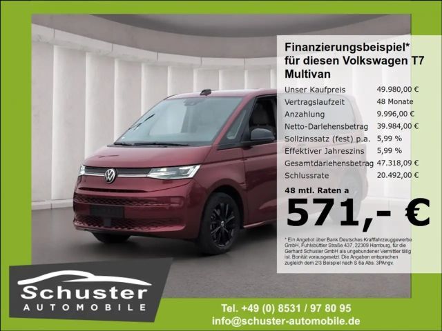 Volkswagen T7 Multivan 2.0TSI*Panodach StndHzg Harm/Kar AHK 2025 Benzine